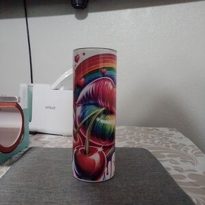 Colorful Rainbow Lip Tumbler